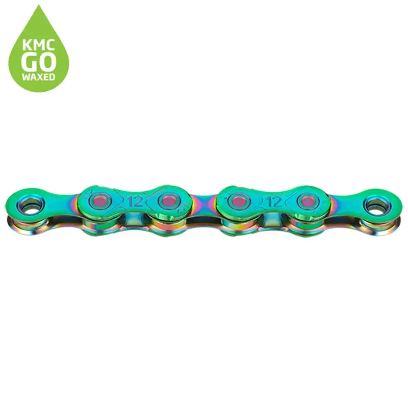 KMC X12 Waxed Chain 126L Aurora Green