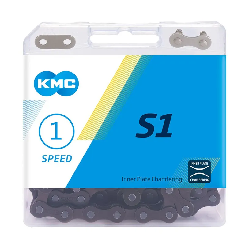 KMC S1 Wide 1/8 Chain Single Speed Bike Chain 112L Brown 