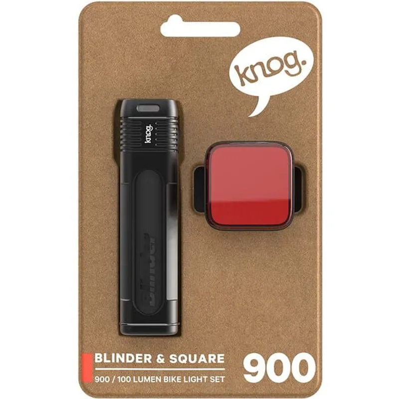 KNOG LIGHT Front Blinder Pro 900 and Rear Blinder 100 in Black Light Set -3
