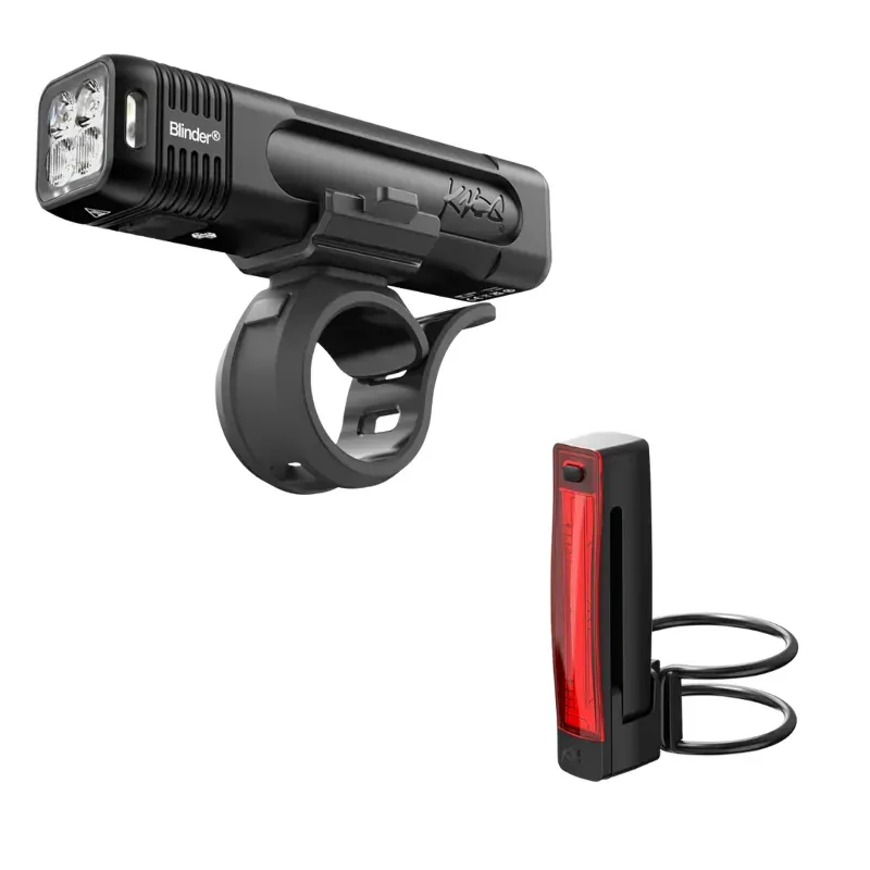 Knog Blinder 700 and Plus 20 Front/Rear Bike Light Set in Black