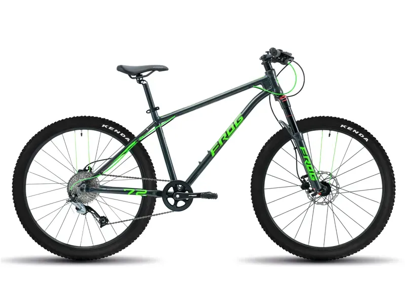 Frog Bikes Frog MTB 72 Junior Mountain Bike In Metallic Grey/Neon Green