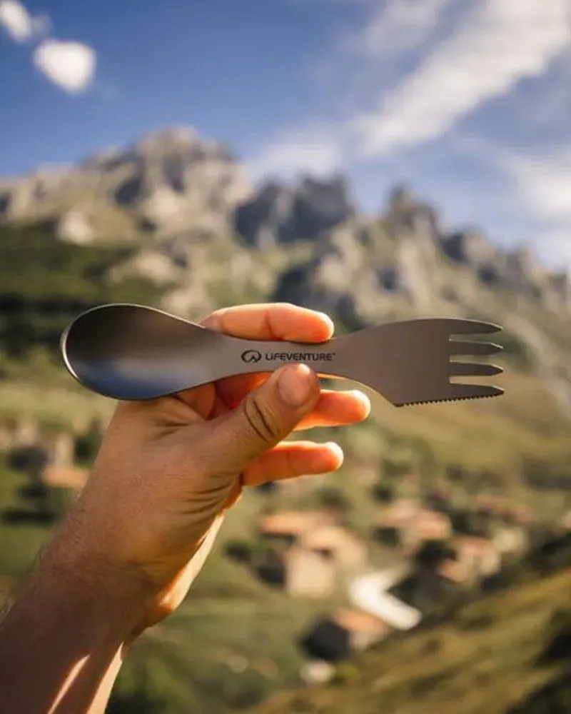 Lifeventure Superlight Titanium Spork Matt Silver/ Titanium one size-1