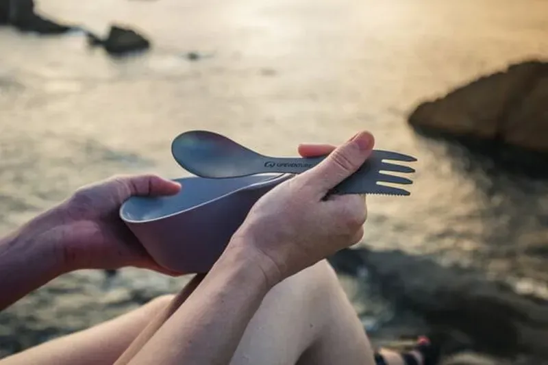 Lifeventure Superlight Titanium Spork Matt Silver/ Titanium one size-2
