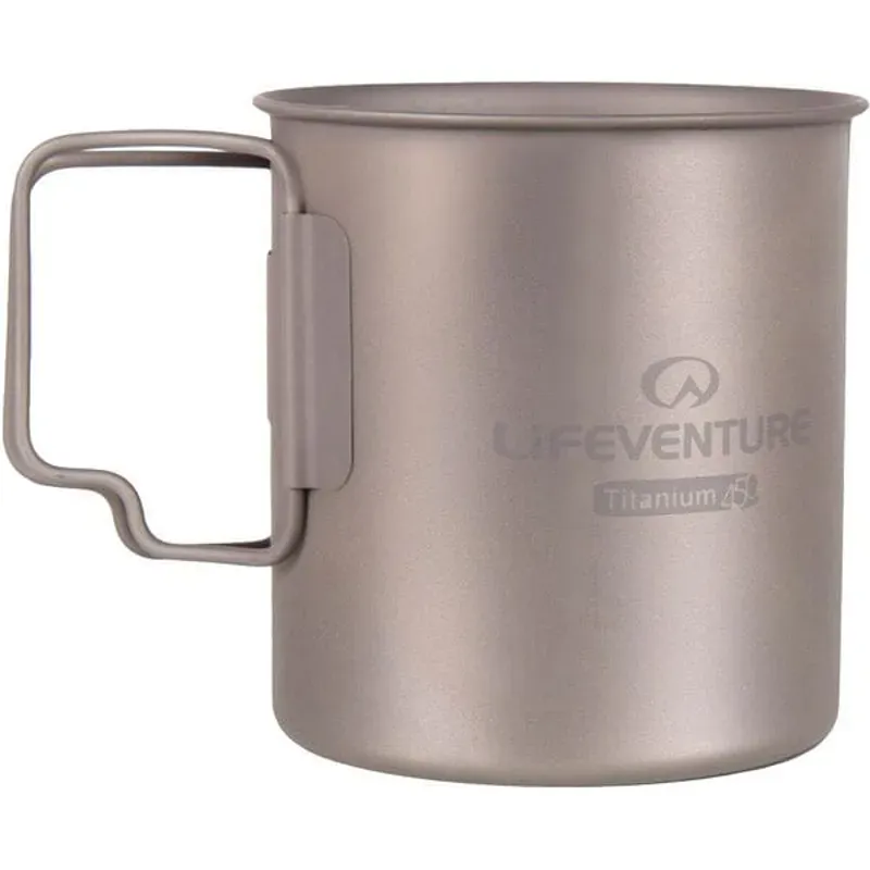 Lifeventure COOKWEAR Titanium Mug Matt Silver/ Titanium one size