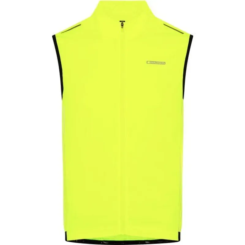 Madison Stellar Reflective Windproof Gilet in Hi-Viz Yellow