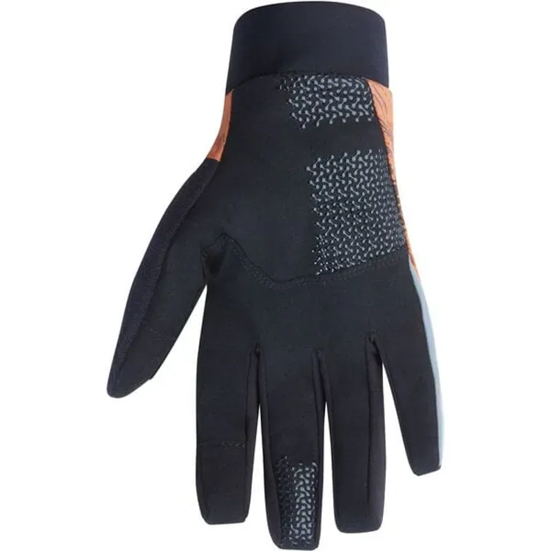 Madison Flux Waterproof Trail Gloves rust orange perforated bolts-1