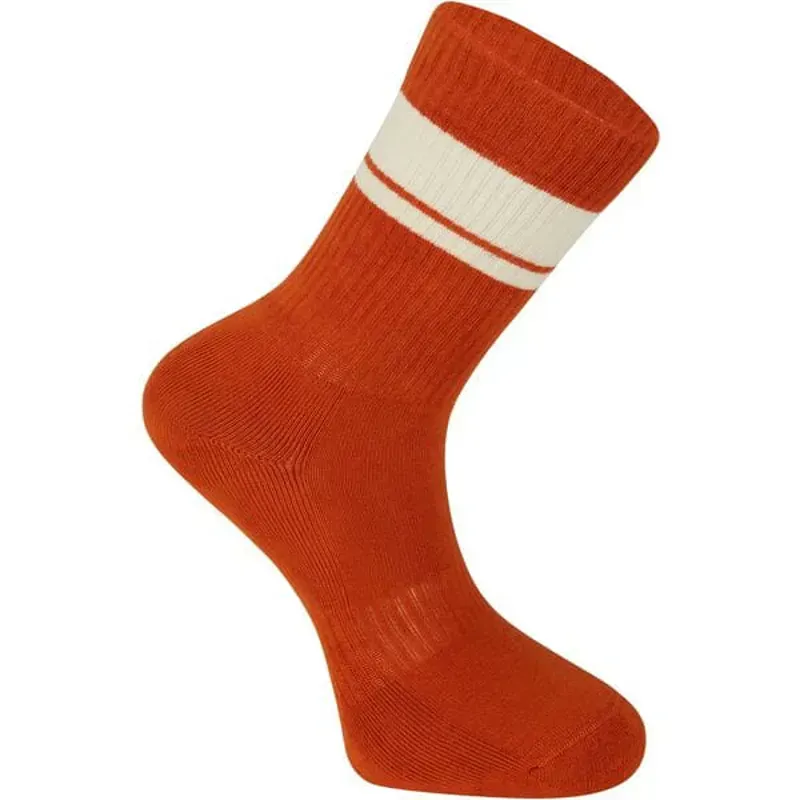 Madison Roam Isoler Crew Sock In Rust Orange