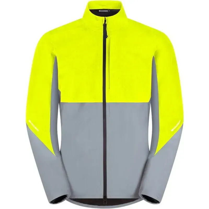 Madison Stellar Ultra Reflective Men's Waterproof Jacket In Hi-Viz Yellow/Silver