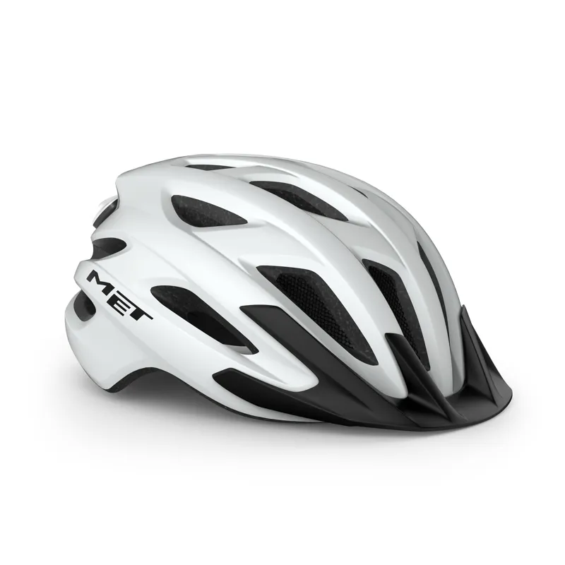 Met Crossover White Cycling Helmet Unisize 