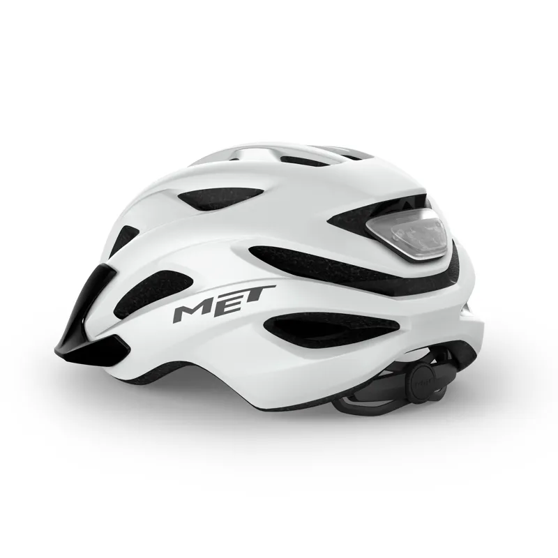 Met Crossover White Cycling Helmet Unisize -1