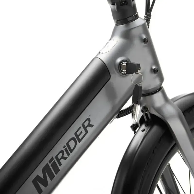 MiRider GB3 24 Compact Step-Through E-Bike In Onyx Grey-1