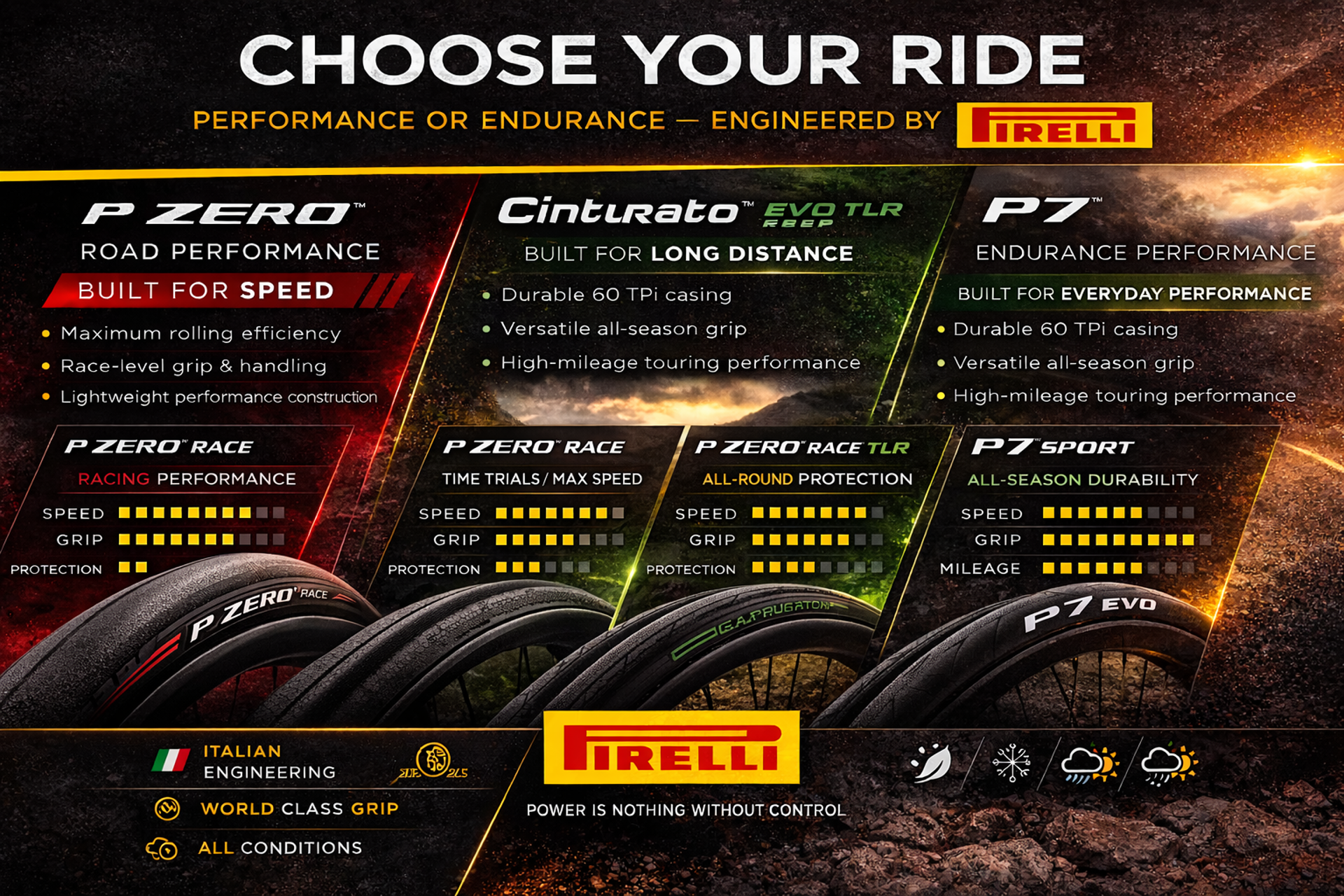 Pirelli Road Range Poster