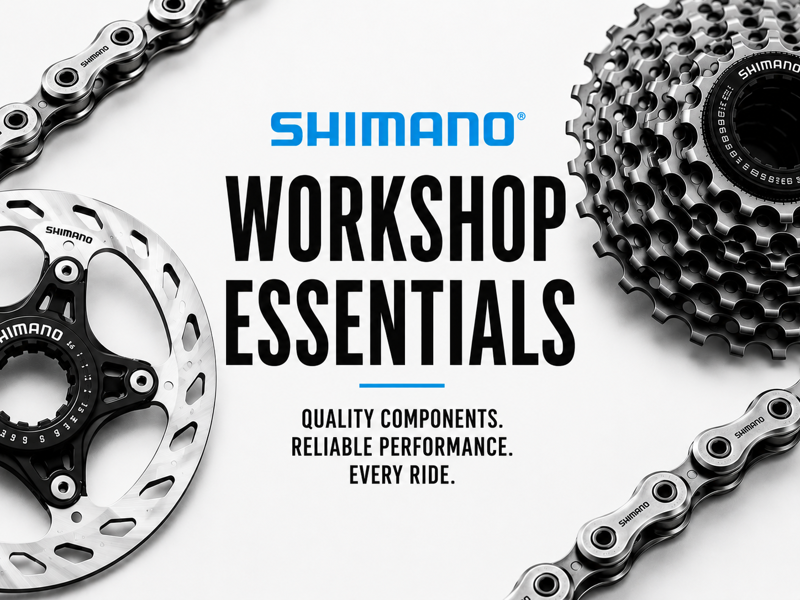 Shimano Workshop Essentials | Premium Bike Rotors, Chains & Cassettes