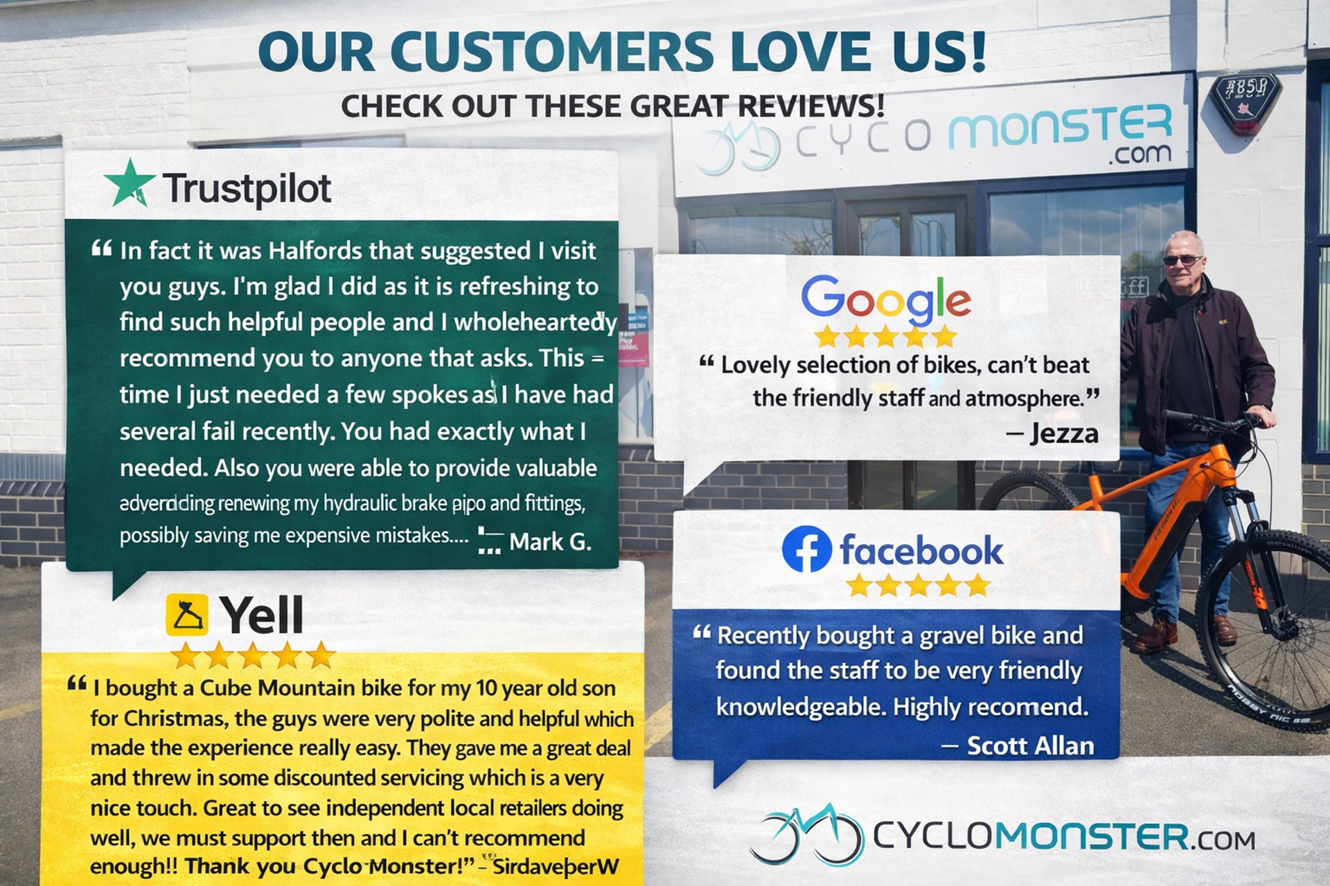 CycloMonster customer reviews