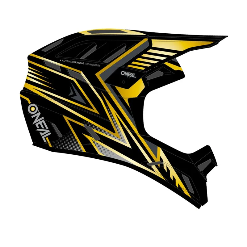 O'Neal Backflip Knox Full Face MTB Helmet in Black and Gold  