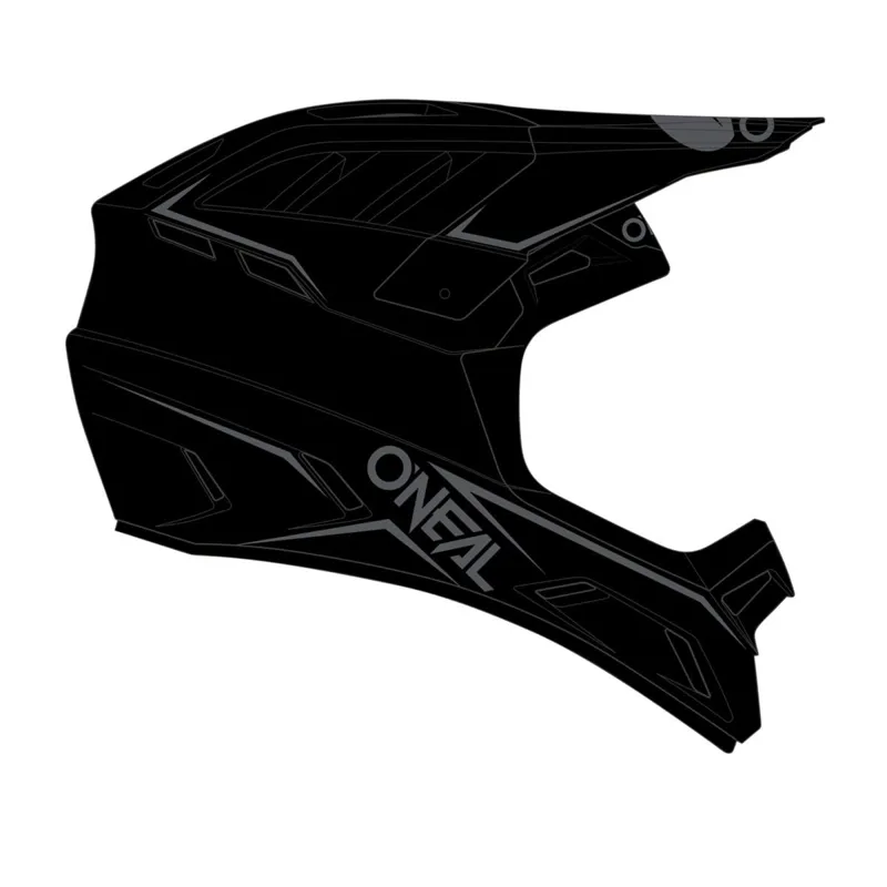 O'Neal Backflip Solid Full Face MTB Helmet in Black