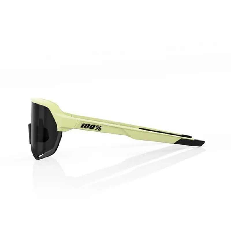 100% S2 Black Mirror Lens Sunglasses in Soft Tact Glow-2