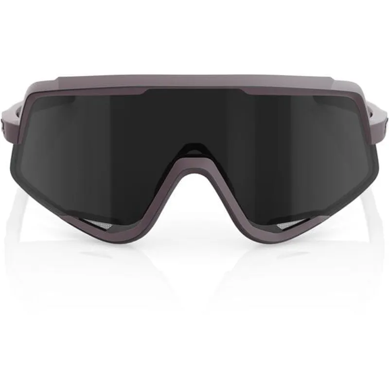 100% Glendale Black Mirror Lens Glasses in Soft Tact Deep Purple-1