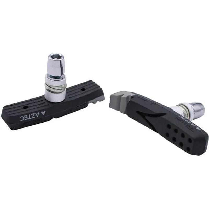 Aztec V-Type One-Piece Kevlar Plus Brake Blocks w/Rim Rake in Grey