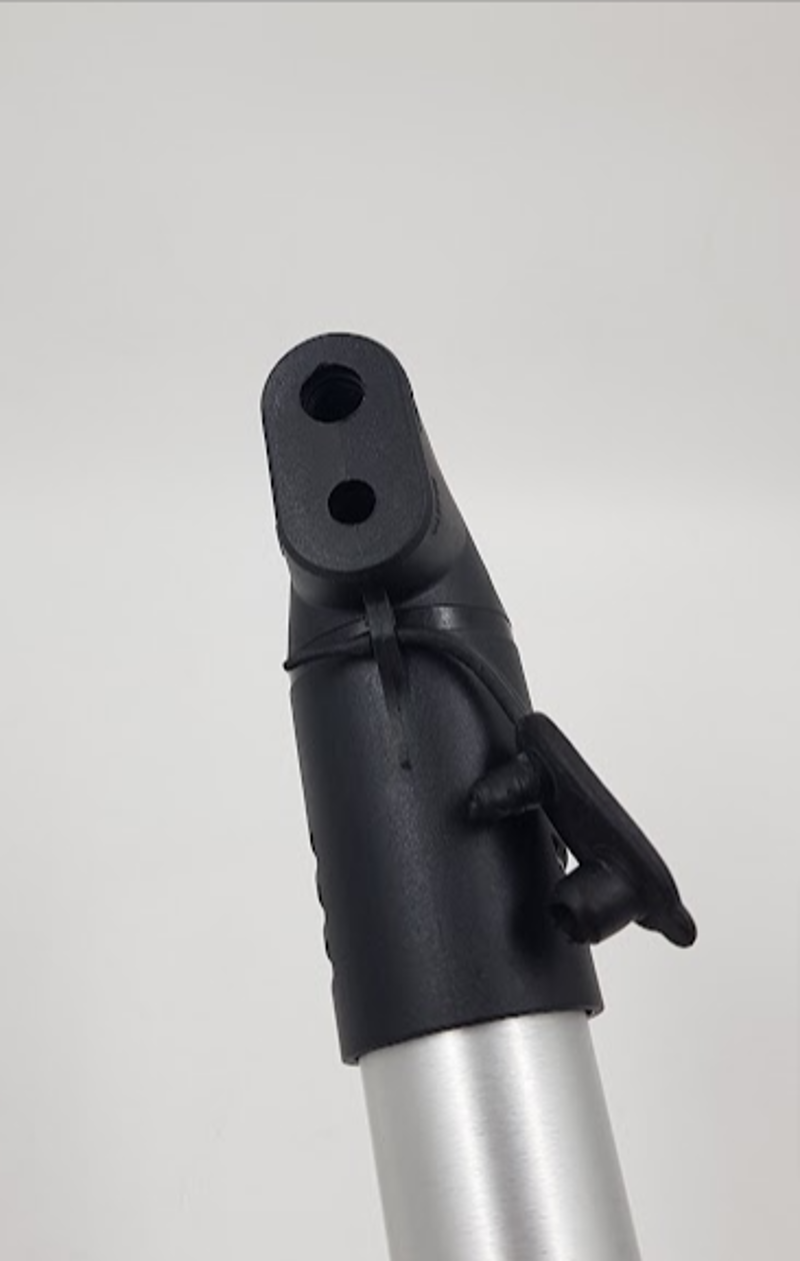 Alloy Mini Hand Pump in Silver Dual Head suitable for Presta and Schrader -4