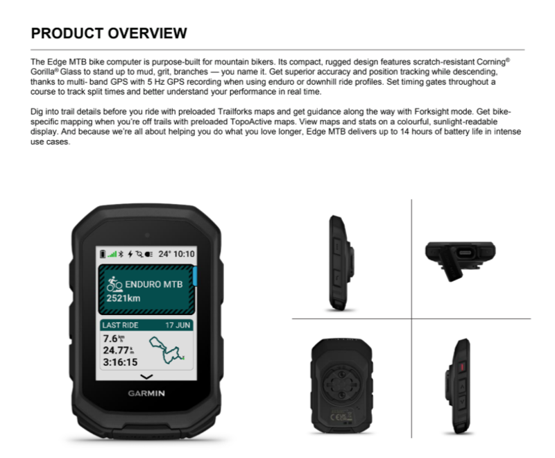 Garmin Edge MTB GPS Computer-4