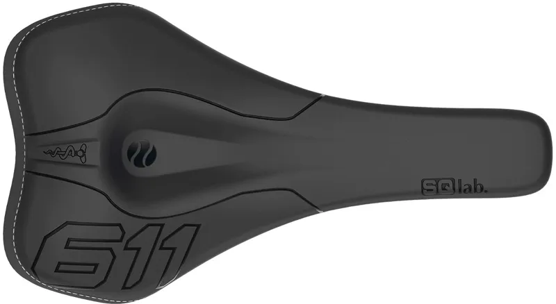 Sqlab Saddle 611 Ergowave S-Tube in Black -4