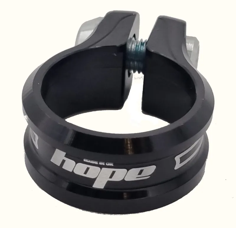 Hope Bike Seat Post Clamp 28.6 - 30 - 31.8 - 34.9 - 36.4 and 38.5mm - Black