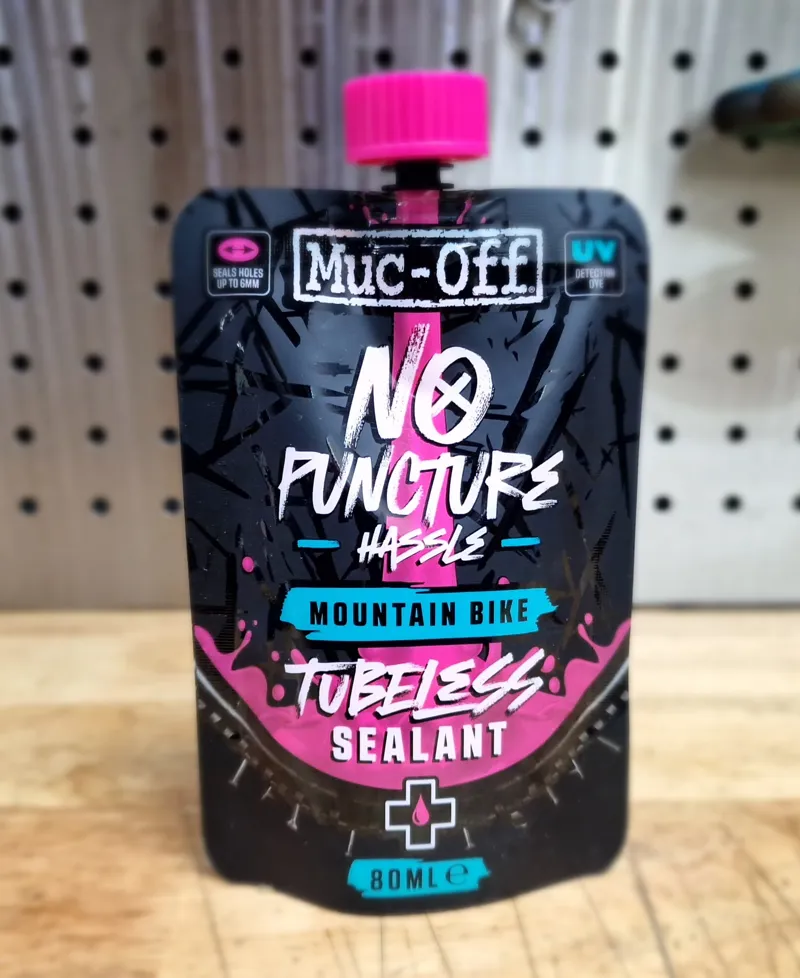 Muc-Off MTB Mountain Bike No Puncture Hassle 80ml Tubeless Sealant Pink-1