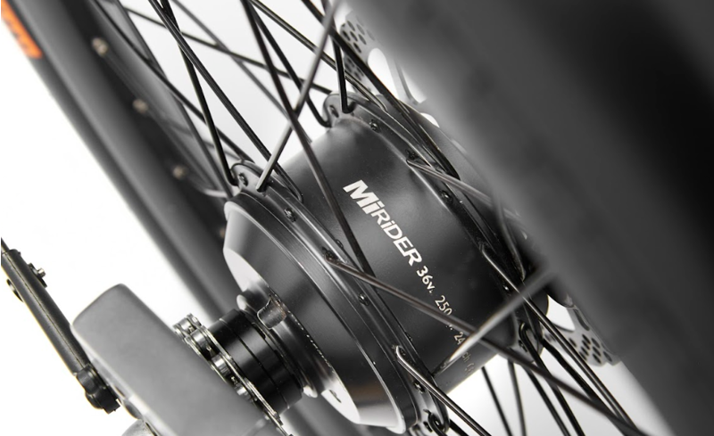 MiRider 24 Compact Step-Through E-Bike In Ember Orange-7