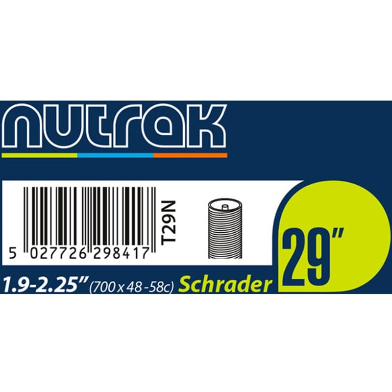 Nutrak 29 X 2.5 - 3.0 inch Presta Valve inner tube in Black-2