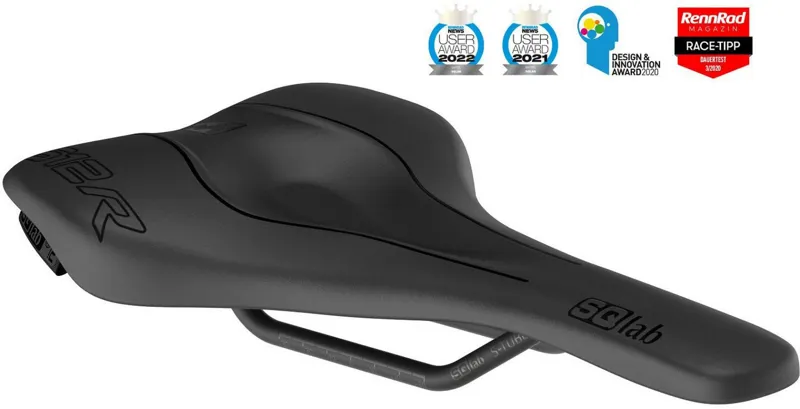 Sqlab Saddle 612 Ergowave R S-Tube in Black 
