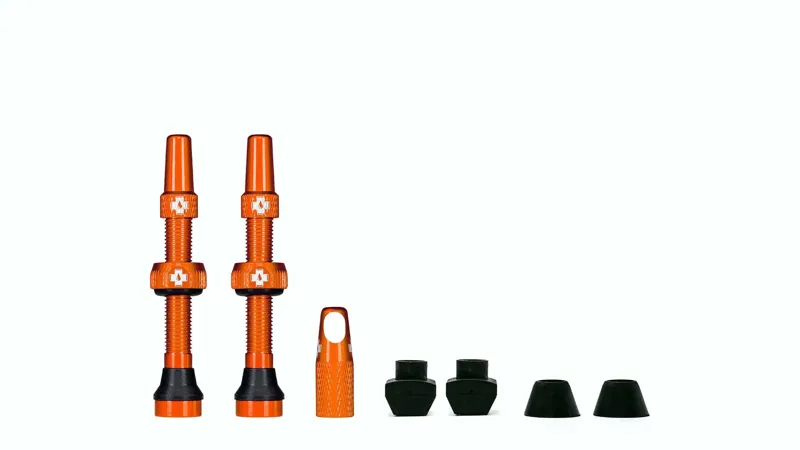 Muc-Off Tubeless Presta Valve Kit 60mm-Orange