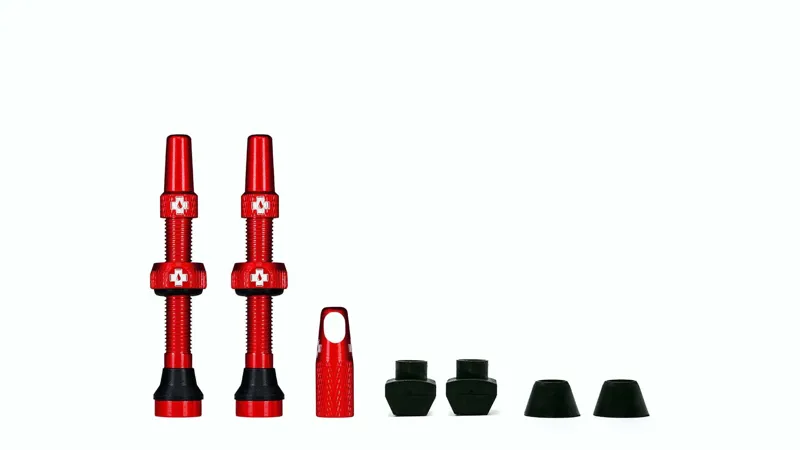 Muc-Off Tubeless Presta Valve Kit 44mm-Red