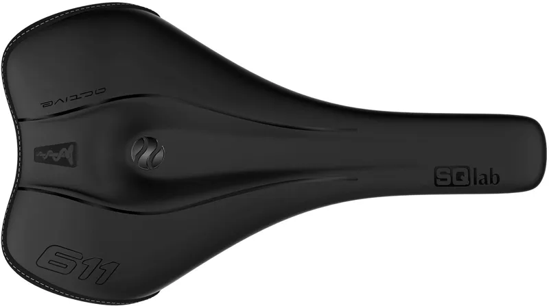 Sqlab Saddle 611 Ergowave Active 2.1 S-Tube in Black -2