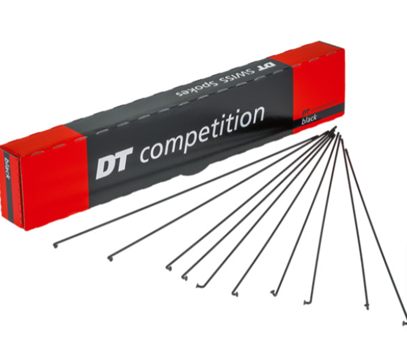 DT Swiss Black Competition Spokes 14 / 15g 2 / 1.8mm 294mm x 10 Bundle-1