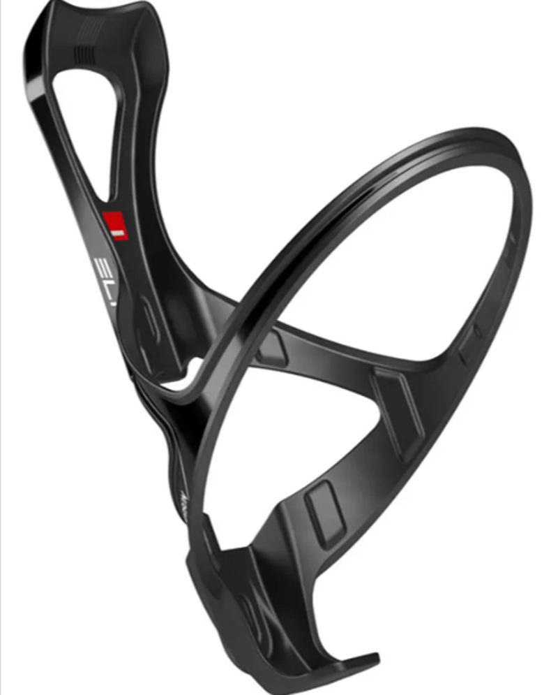 Elite Carbon Leggero Bottle Cage and Elite fly 750ml Black Bottle x2 Bundle-2