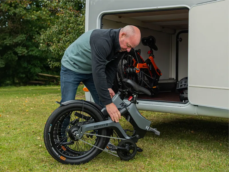 MiRiDER 20 folding ebike finished in Ember Orange-4