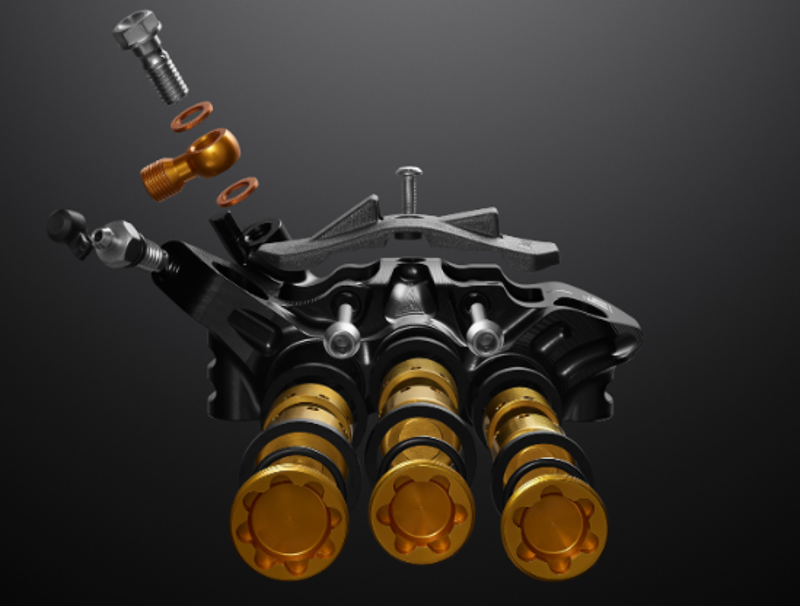 Hope EVO V6Ti Brakes - Mono Edition Set - 220/220mm  Braided -1