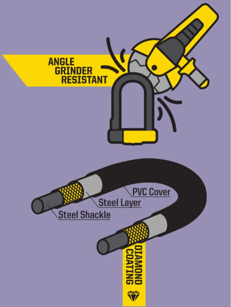 Kryptonite New York Lock Diamond Black and Yellow standard-3