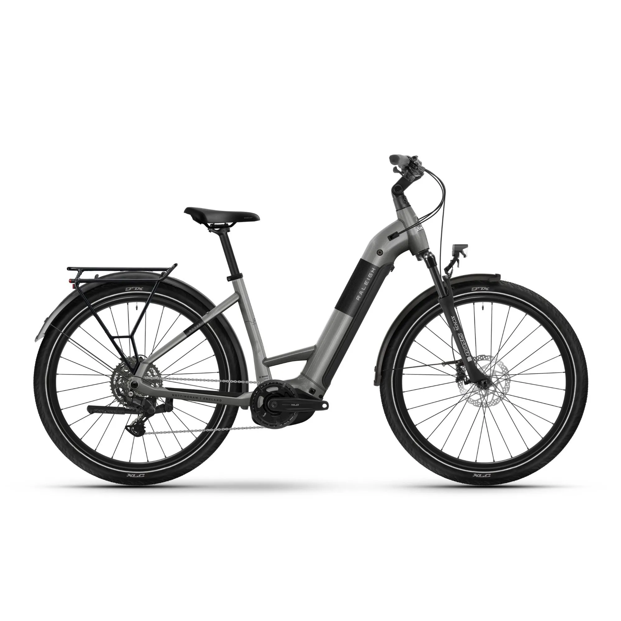 Raleigh Novus Lowstep Ebike Platinum Chrome Gloss 2026