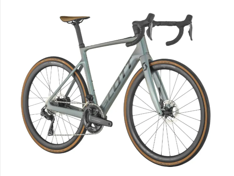 Scott Addict RC eRide 10 Electric Road Bike in Grey Green -1