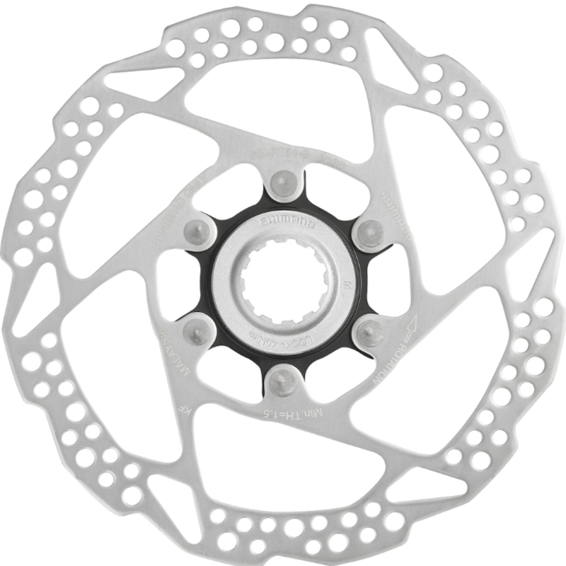 Shimano ROTOR SMRT54 C/Lock Ext 160mm Silver/ Black centre lock - 160 mm