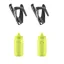 Elite Ala Bottle Cage Black and Elite Bottle in Yellow 550ml x2 Bundle Product 