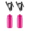 Elite Ala Bottle Cage Black and Elite Bottle in Pink 550ml x2 Bundle Product 