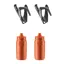 Elite Ala Bottle Cage Black and Elite Bottle in Orange 550ml x2 Bundle Product 
