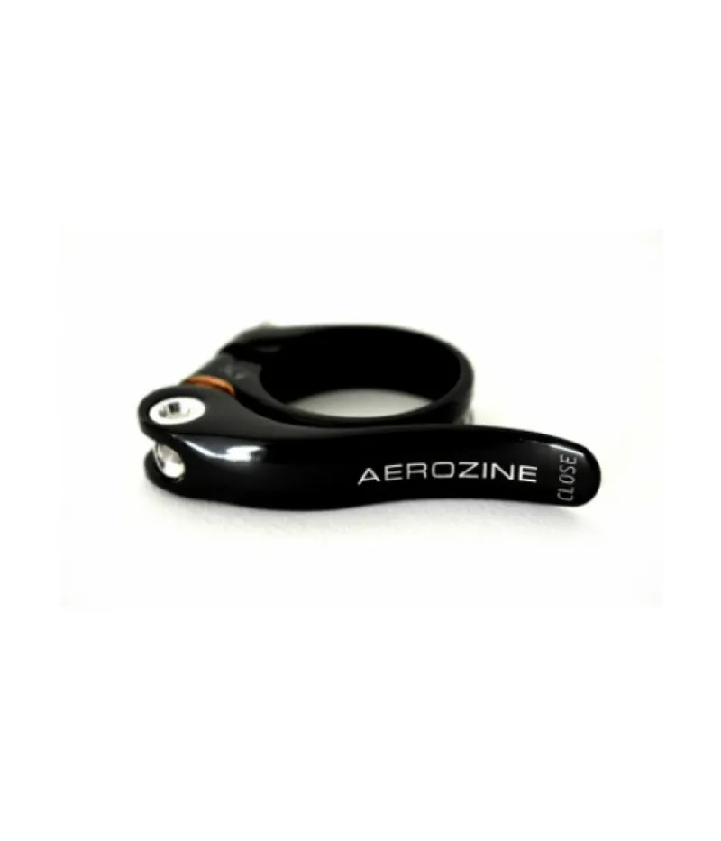 Aerozine Ultralite QR Seat Post Clamp With Titanium Bolt 31.8 Road / MTB-Black