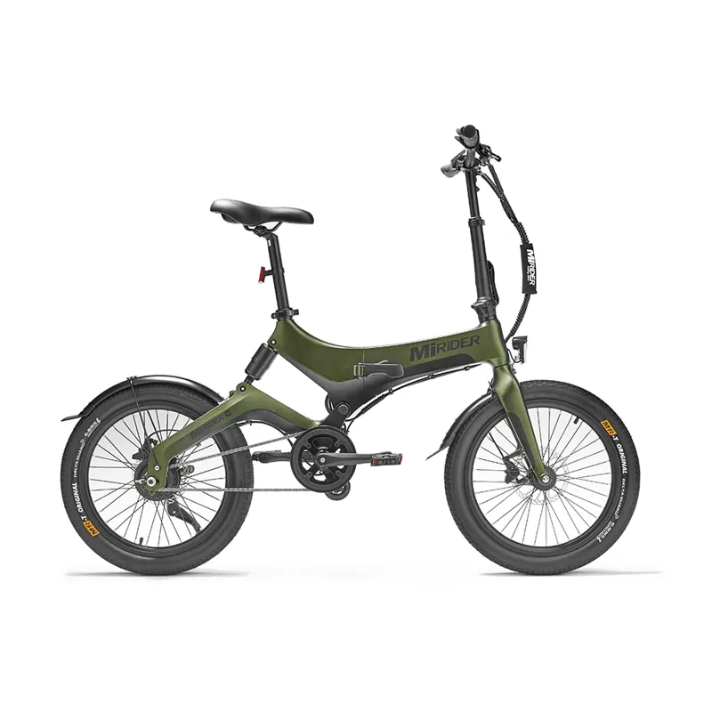 MiRiDER 20 folding ebike finished in Aurora Green