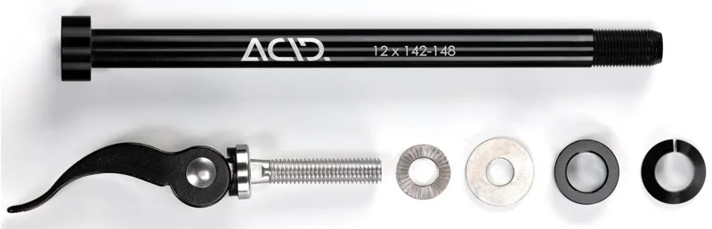 Acid Thru Axle m12x1.0 142-148mm for Cube Kids Trailer - Black-2