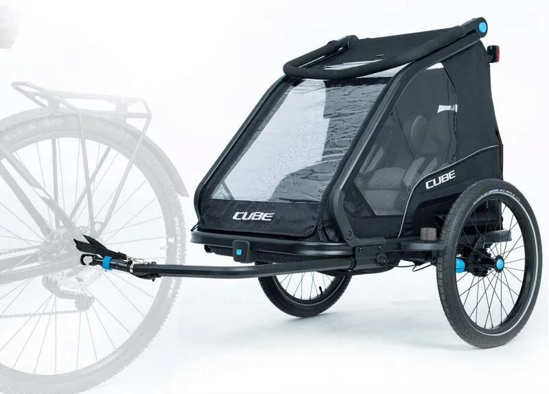 Acid Thru Axle m12x1.0 142-148mm for Cube Kids Trailer - Black-1