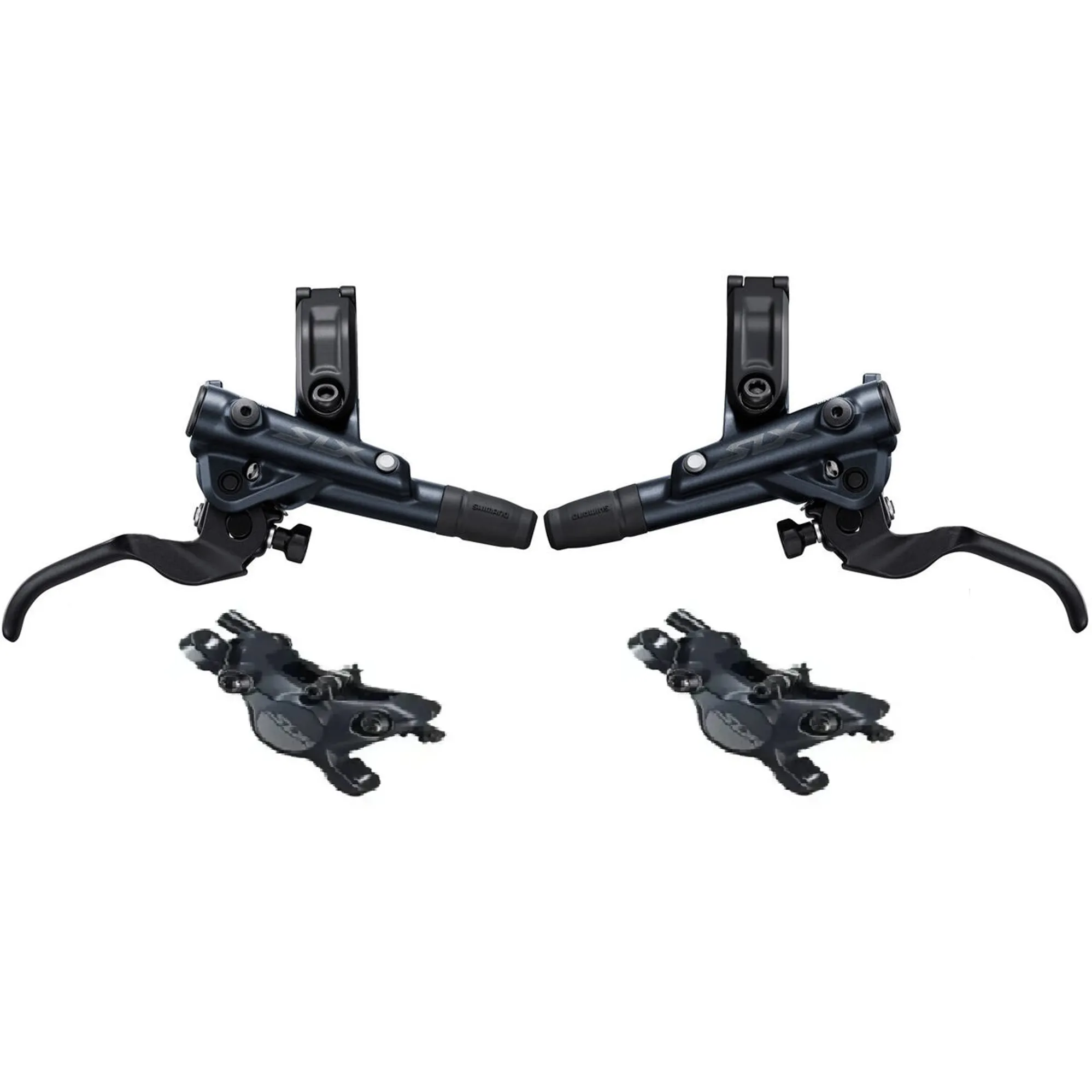 Shimano SLX M7100 Brake set 2pot K Grey Pair Front Rear